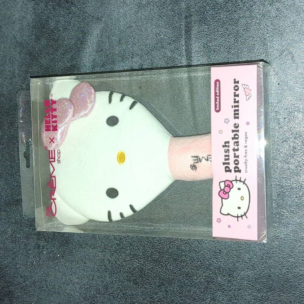 Plush Portable Mirror Hello Kitty